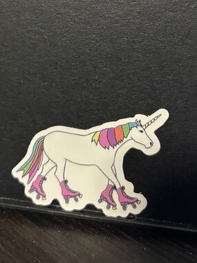 Rollerskating Unicorn Sticker